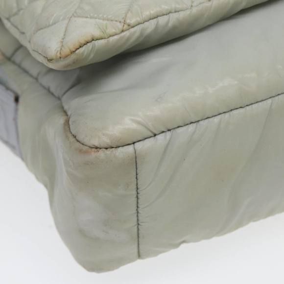 CHANEL Small Messenger Cococoon Shoulder Bag Nylon Gray Silver CC Auth bs17253 - Picture 11 of 16